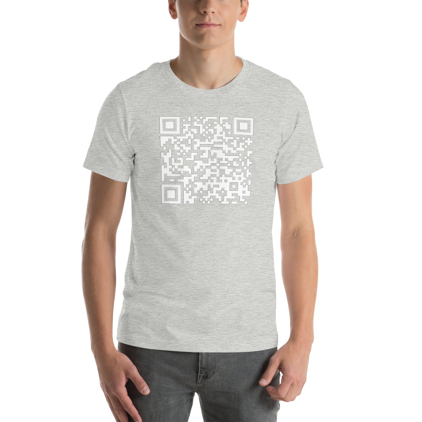 Special QR Code- With a special message Unisex t-shirt