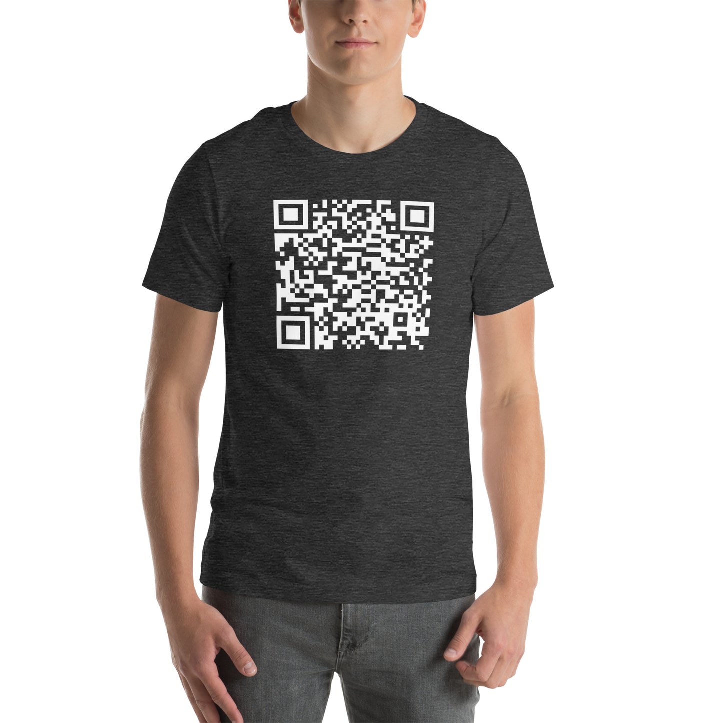 Special QR Code- With a special message Unisex t-shirt